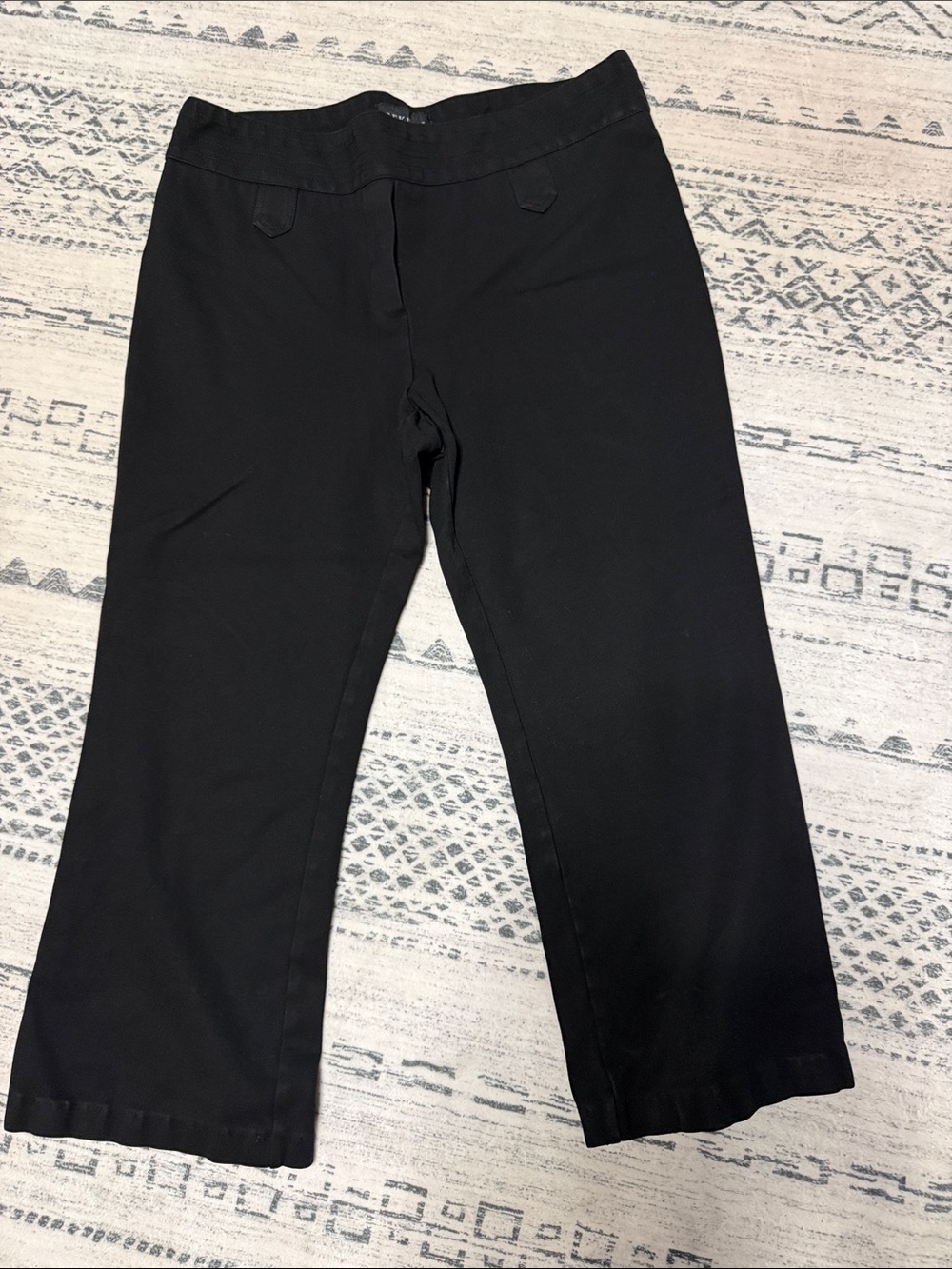 Women's Black Wide-Leg Pull-On Pants